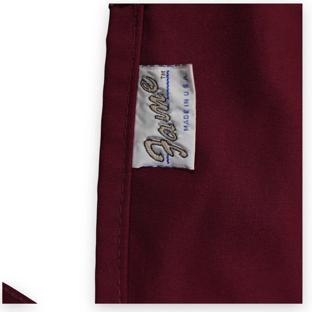VTG Set of 3‎ Fame 3 Pocket Bib Apron Burgundy Green Made In USA